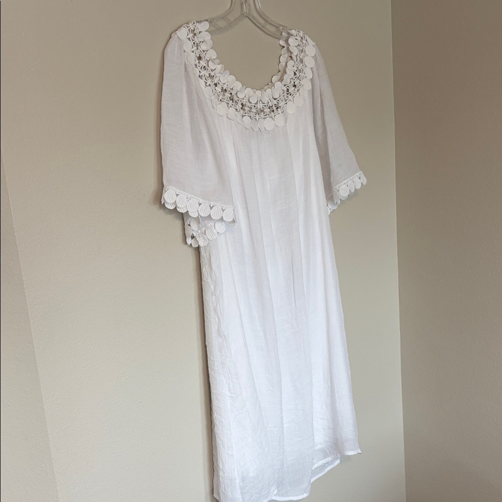 Elegant White Midi Dress